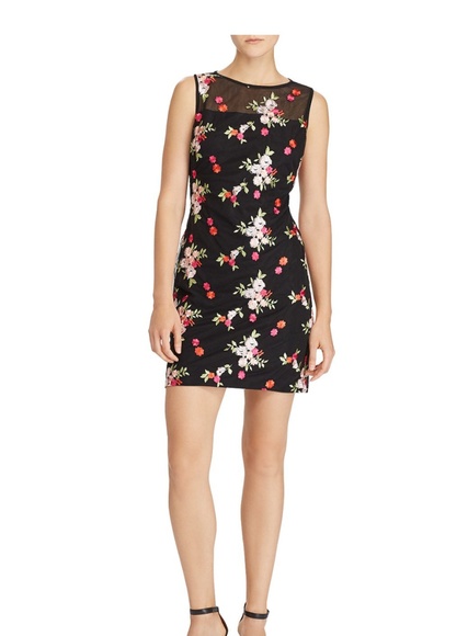 Lauren Ralph Lauren Dresses & Skirts - Lauren Ralph Lauren Floral embroidered Black/Multi